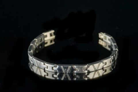 Bracelet on a black background Stock Photos