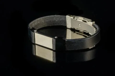 Bracelet on a black background Stock Photos