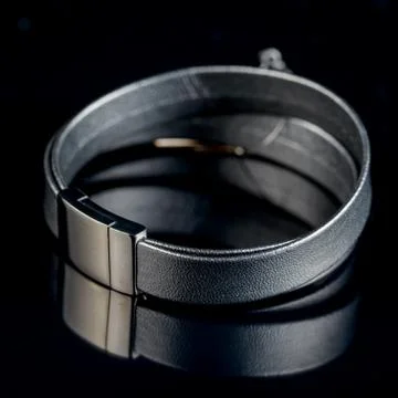 Bracelet on black background Stock Photos