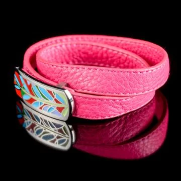Bracelet on black background Stock Photos