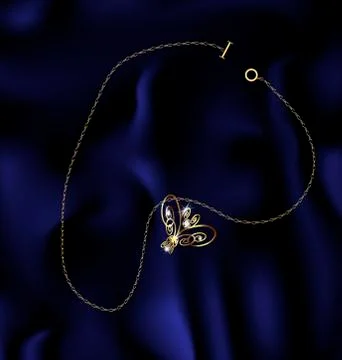 Bracelet butterfly Stock Illustration