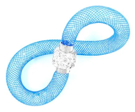 Bracelet with crystals Stock Photos
