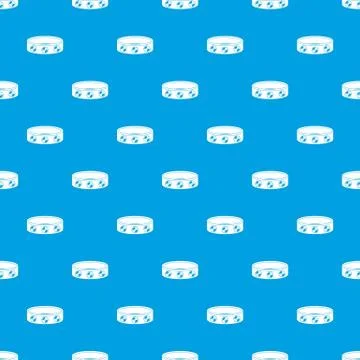 Bracelet with gems pattern seamless blue Stock Illustration