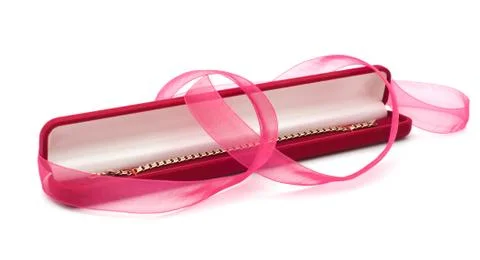 Bracelet in a gift box. Stock Photos