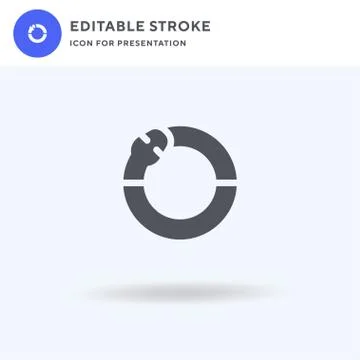 Bracelet icon vector, filled flat sign, solid pictogram isolated on white, lo 스톡 일러스트