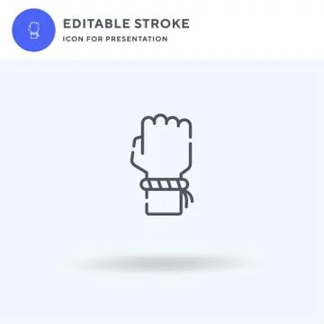 Bracelet icon vector, filled flat sign, solid pictogram isolated on white, lo 库存插图