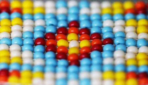 Bracelet made of beads Stock Photos