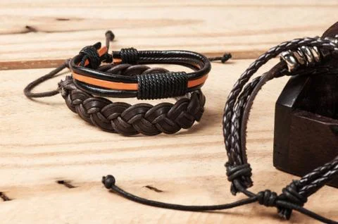 Bracelet for men Stock Photos