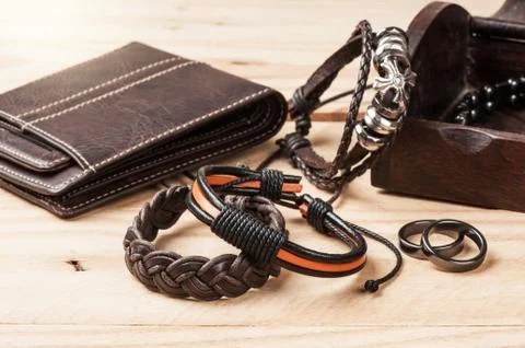 Bracelet for men Stock Photos