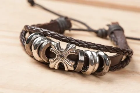 Bracelet for men Stock Photos