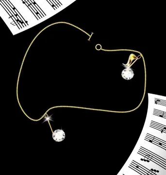 Bracelet notes Stock Illustration