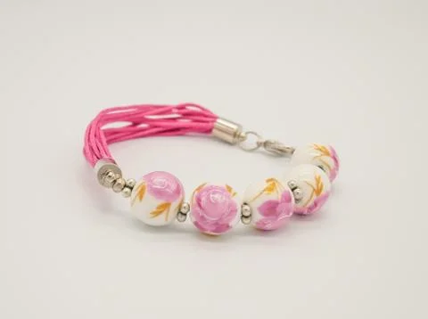 Bracelet on white background Stock Photos