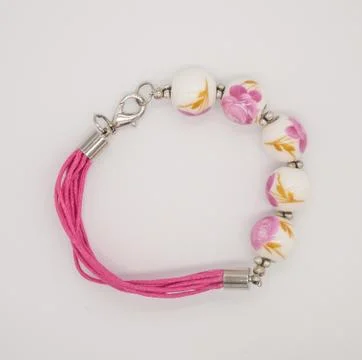 Bracelet on white background Stock Photos