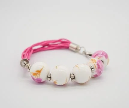 Bracelet on white background Stock Photos