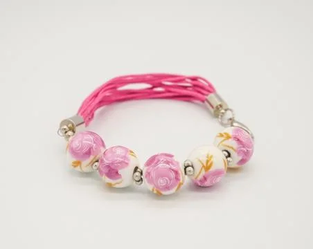 Bracelet on white background Stock Photos