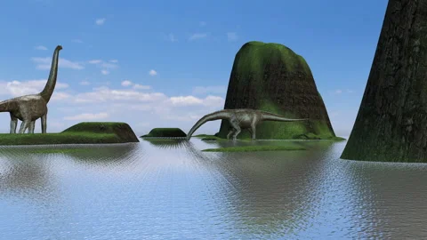 Brachiosaurus Dinosaur day Video stock 201770665