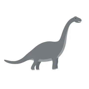 Brachiosaurus dinosaur vector Stock Illustration