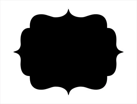 Bracket frame silhouette vector art Stock Illustration