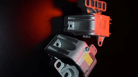 Bracket oil cushion for front-wheel drive car engine Stock Footage 316029422