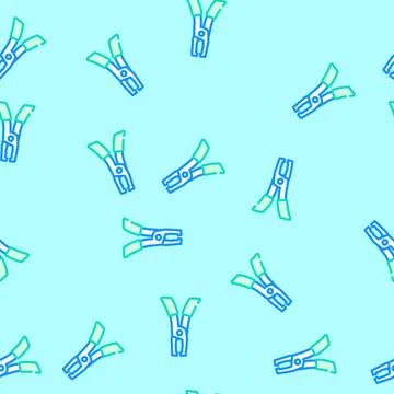 Bracket remover orthodontist vector seamless pattern Illustration