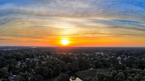 Bracketed high dynamic range aerial photo with animation Stock Footage 108673437