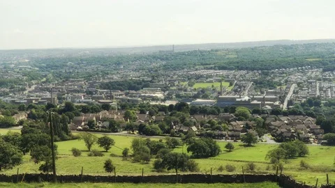 Bradford City landscape scene stock footage Stock Footage