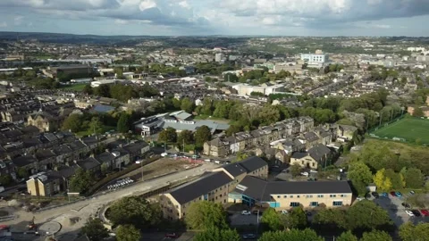 Bradford,UK  - Park - Drone View 库存影片 252135547