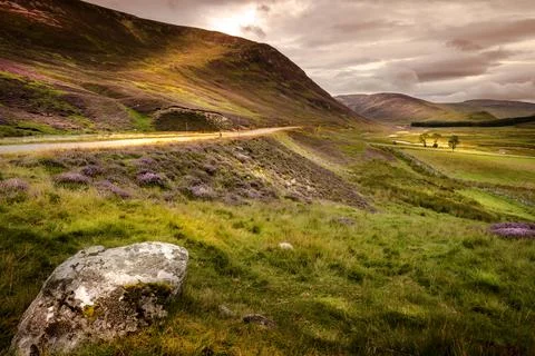 Braemar Mountain Sunset Stock Photos