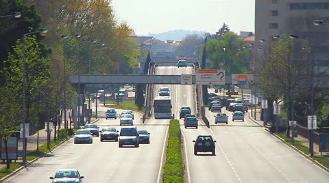 Braga traffic rush. Stock Footage 63365020