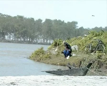 Brahmaputra bank Stock Footage 11052695