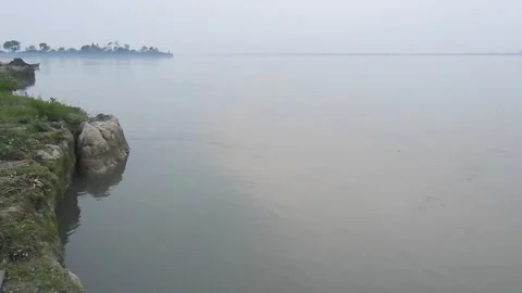 Brahmaputra River at twilight 스톡 동영상 248497045