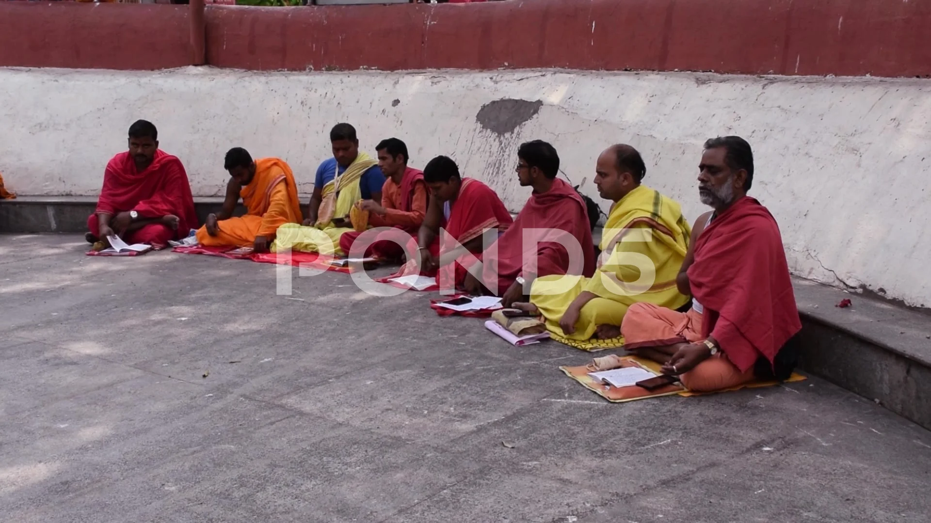 Brahmin Hindu Priest At Kamakhya Temple Stock Video Pond5