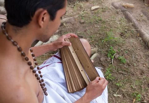 Brahmin Reading Stock Photos