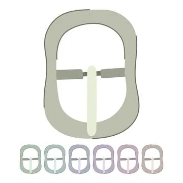 Braid buckle belt vector cartoon graphic Stock Illustration