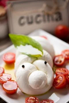 Braid of mozzarella Foto stock