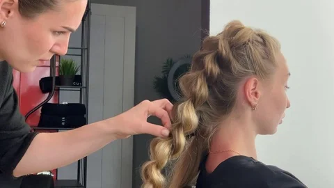 Braid weave. Stock Footage 107987135