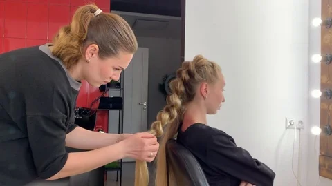 Braid weave. Stock Footage 107987171