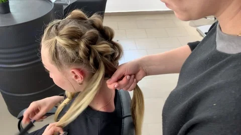 Braid weave. Stock Footage 107987658