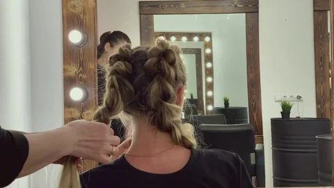 Braid weave. Stock Footage 107987739