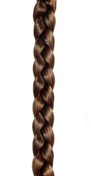 Braid_brown_hair Stock Photos