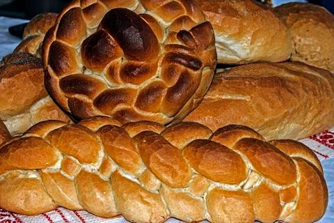 Braided bread Stock Photos
