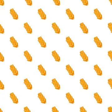 Braided challah bread abstract seamless pattern design Stock Illustration