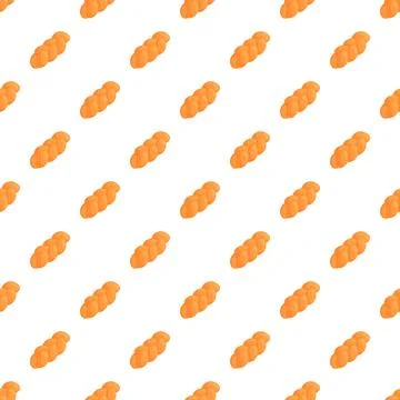 Braided challah bread creating seamless diagonal pattern Stock Illustration