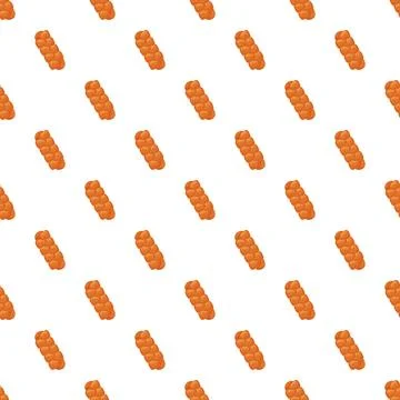 Braided challah bread loaf seamless pattern 스톡 일러스트