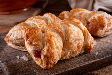 Braided Cherry Strudel Stock Photos
