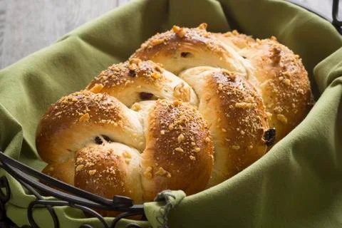 Braided Fruit and Nut Bread Stock-Fotos