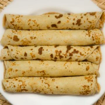 The braided pancakes Stock Photos