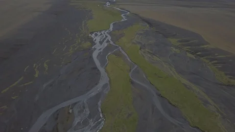 Braided River Iceland Stock Footage 94747893
