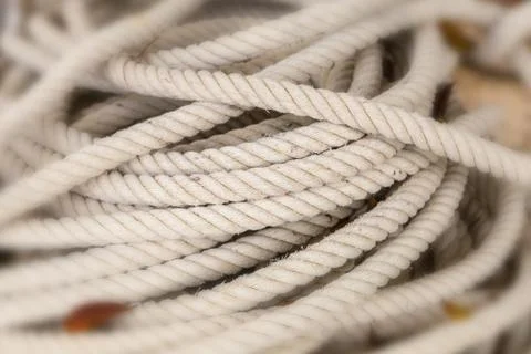 Braided rope background texture pattern closeup base Foto stock