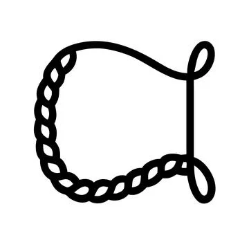 Braided Rope Frame or Border Stock Illustration
